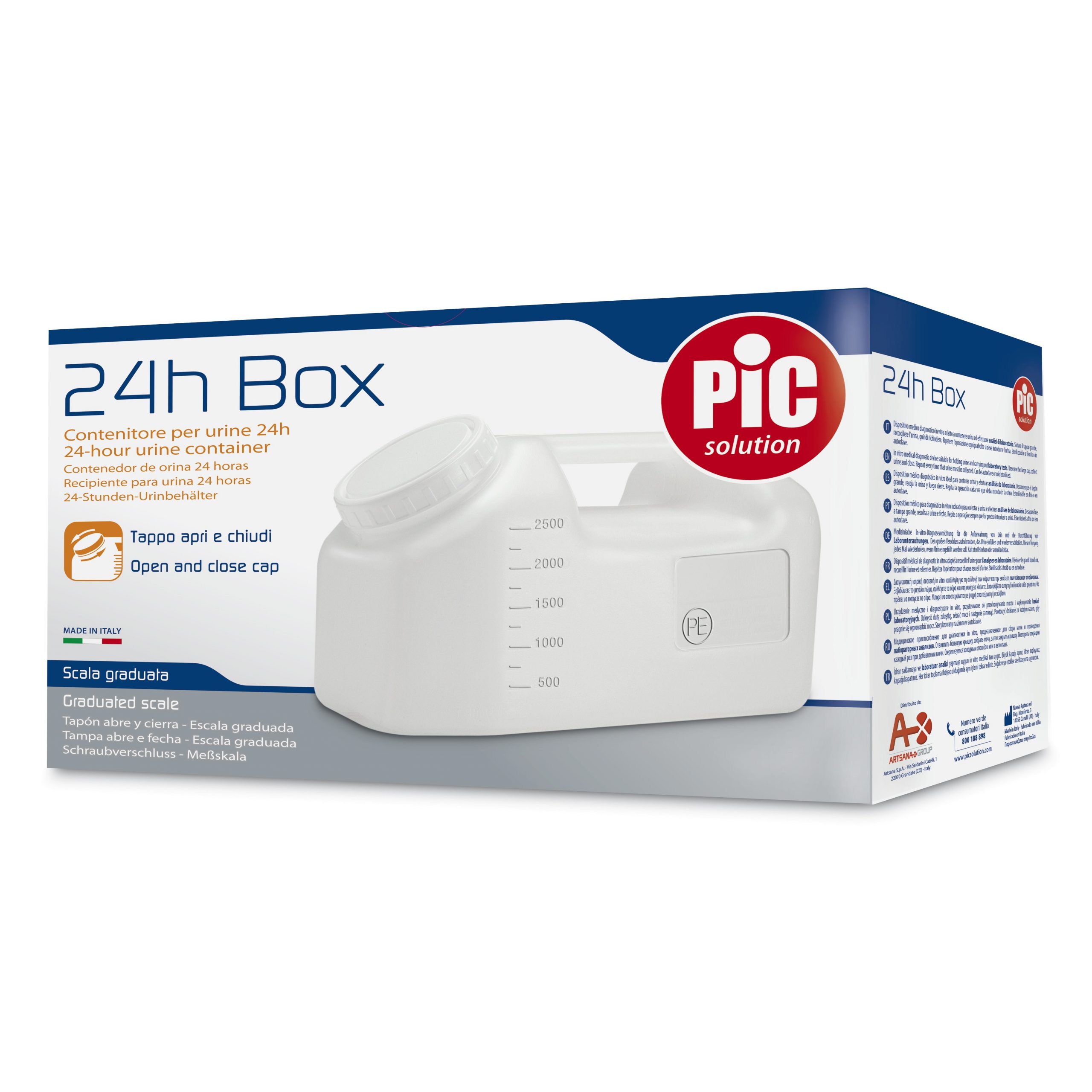 24 h Box - contenitore urine - Vendita online: prezzi per Medici e