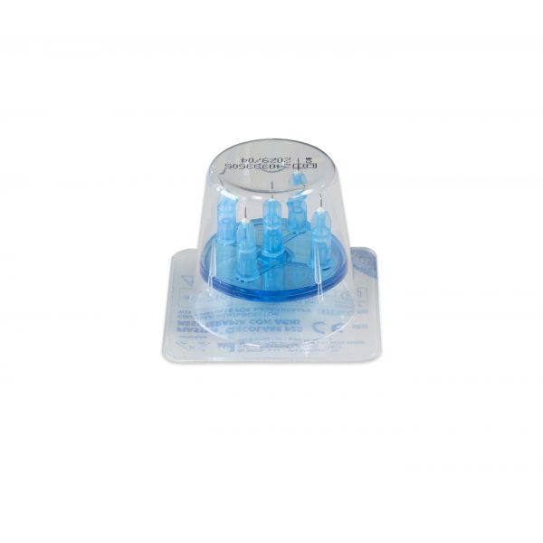Piastra circolare per mesoterapia 5 aghi mm 0,40x4