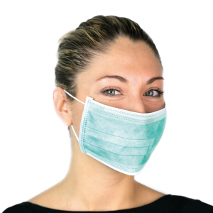 Mascherina chirurgica monouso in TNT 3 strati