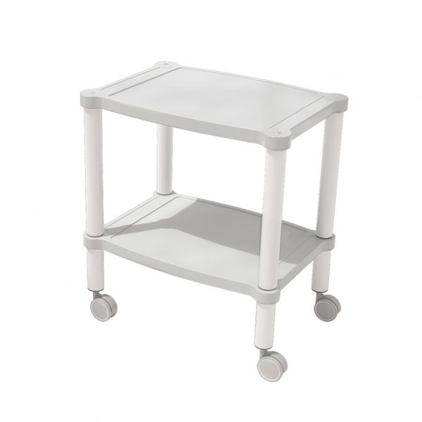 carrello in abs 2 ripiani bianco 6