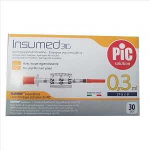 pic insumed 0,3 ml g31 x 8 mm 30 pz siringa