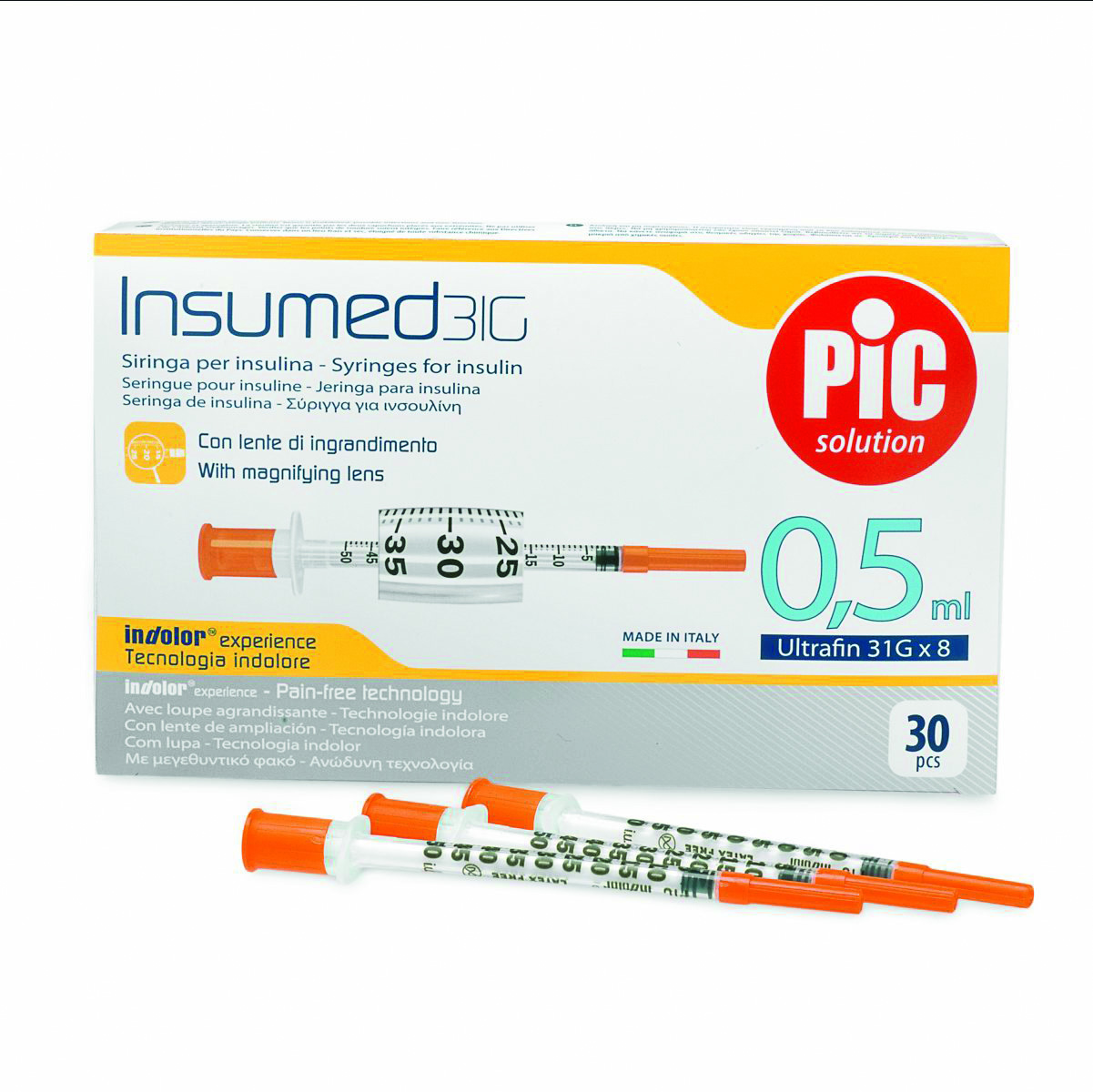 Pic Insumed Siringa PIC Insumed 0,3ml G31x8mm 30 pezzi - Vendita online: prezzi per ...