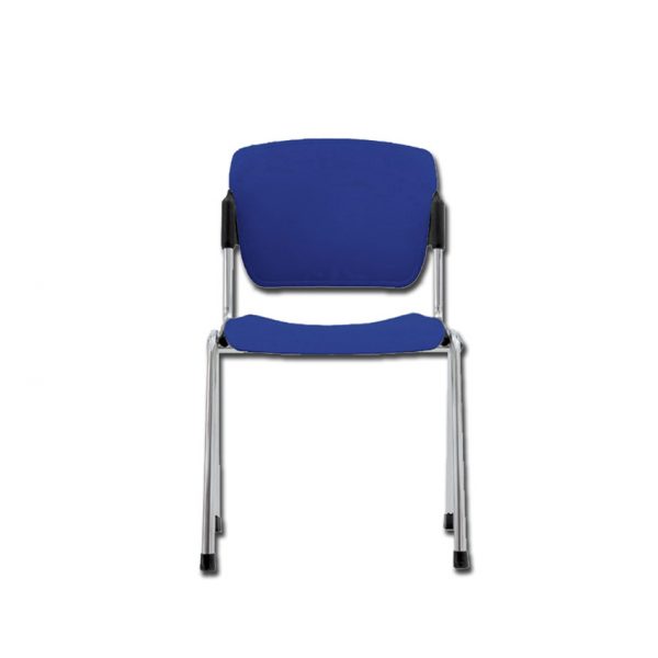 sedia impilabile blu