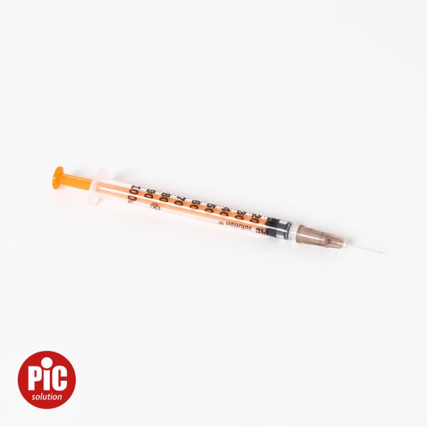 02071260300350 PIC INSULIN SYRINGE 1ML U100 G26X1 2 05