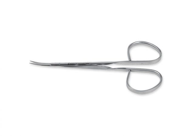 Forbici chirurgiche micro per sutura Ribbon punte smusse curve 9,5 cm - 02000255000000