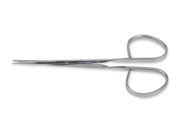Forbici chirurgiche micro per sutura Ribbon punte smusse rette 12 cm - 02000256000000