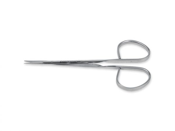 Forbici chirurgiche micro per sutura Ribbon punte smusse rette 9,5 cm - 02000254000000