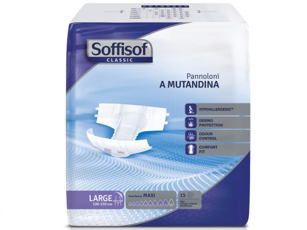 Pannoloni Soffisof Classic incontinenza forte large 60 pezzi