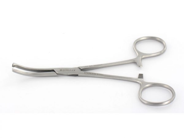 Pinze emostatiche Kocher curva 18 cm 1x2 - 02000305000000