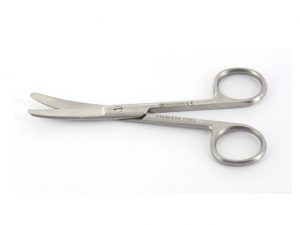 forbice curve punte smusse 16 cm strumenti chirurgici - 02000098000000