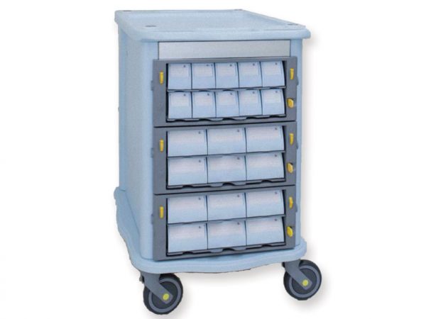 Carrello double face farmacia - 3+22 cassetti 45730