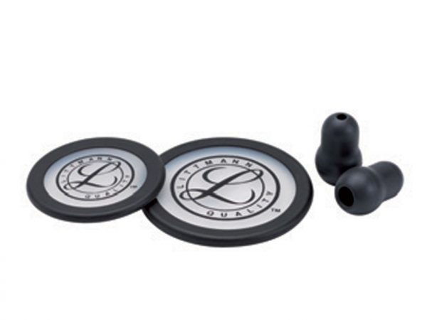 Kit accessori Littmann per Classic III e Cardiology IV - nero - 2 membrane, anello, olive 51482