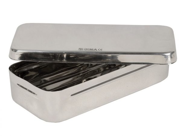 Scatola Acciaio Inox 18x8x4 cm 26653 -1