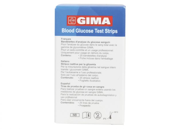 Strisce glucosio per Glucometro Gima diabete 24118 - 1