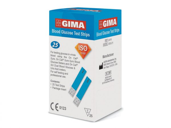 Strisce glucosio per Glucometro Gima diabete 24118