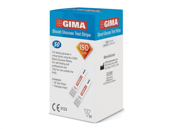 Strisce glucosio per Glucometro Gima autoanalise diabete