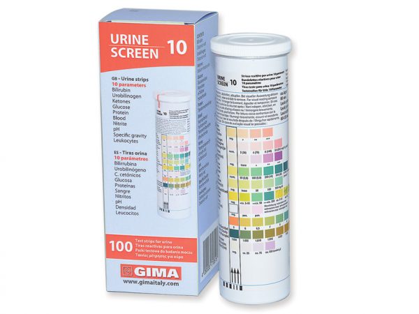 Strisce urina in flacone 10 parametri professionali 24073