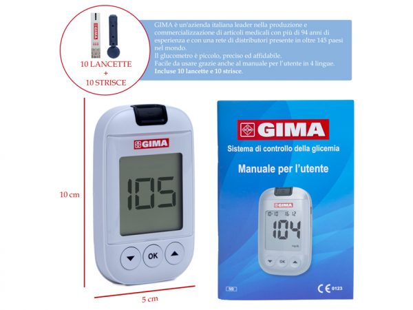 completo glucometro gima diabete autodiagnosi - 3