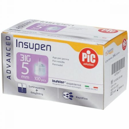 INSUPEN ADVANCED 31G 5MM INSULINA DIABETE ago penna