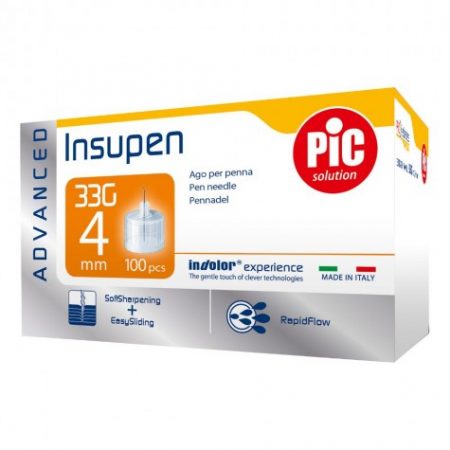 INSUPEN ADVANCED 33G 4MM INSULINA DIABETE ago penna - 02002263000080