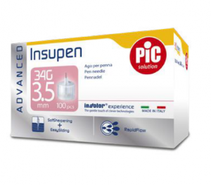 INSUPEN ADVANCED 34G 3,5MM INSULINA DIABETE - 02002266010080
