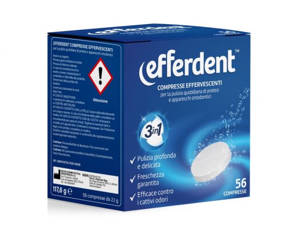 EFFERDENT 56 COMPRESSE EFFERVESCENTI IGIENE DENTALE