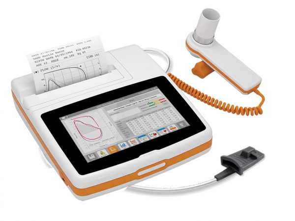 Nuovo Spirolab® - Spirometro portatile completo di ossimetro con display a colori e stampante e software