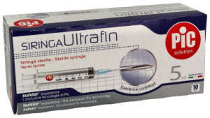 Siringa Pic Ultrafin 5ml G23X1 1-4 - 10 pz