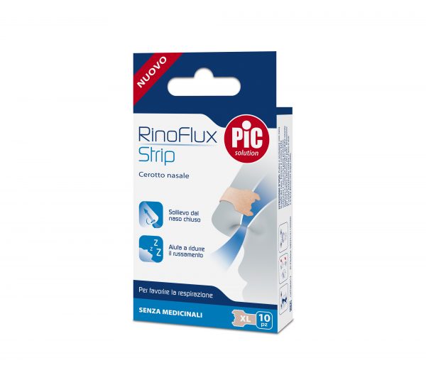 Cerotti Nasali Rinoflux XL 6,7 x 2 cm - 10 pz